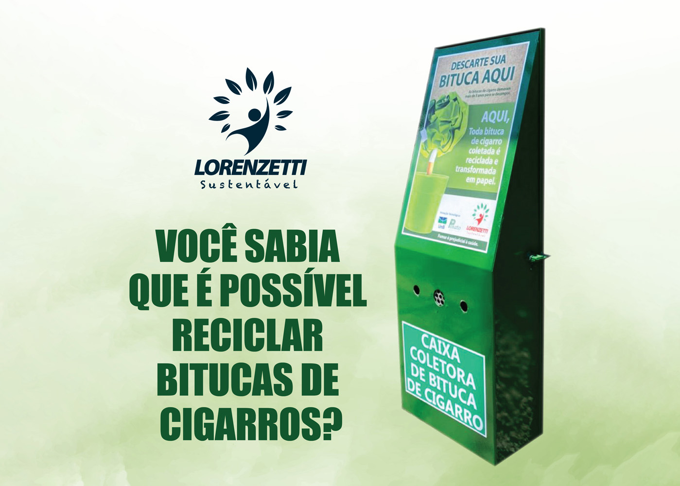 Há um fim adequado para as bitucas de cigarro